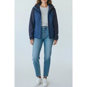 VenturDry Waterproof Windbreaker Jacket With Hood & Reflective Details Womens L